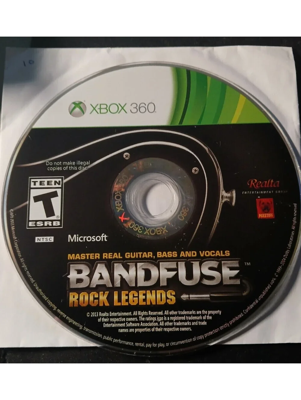 BandFuse: Rock Legends (Microsoft Xbox 360, 2013)